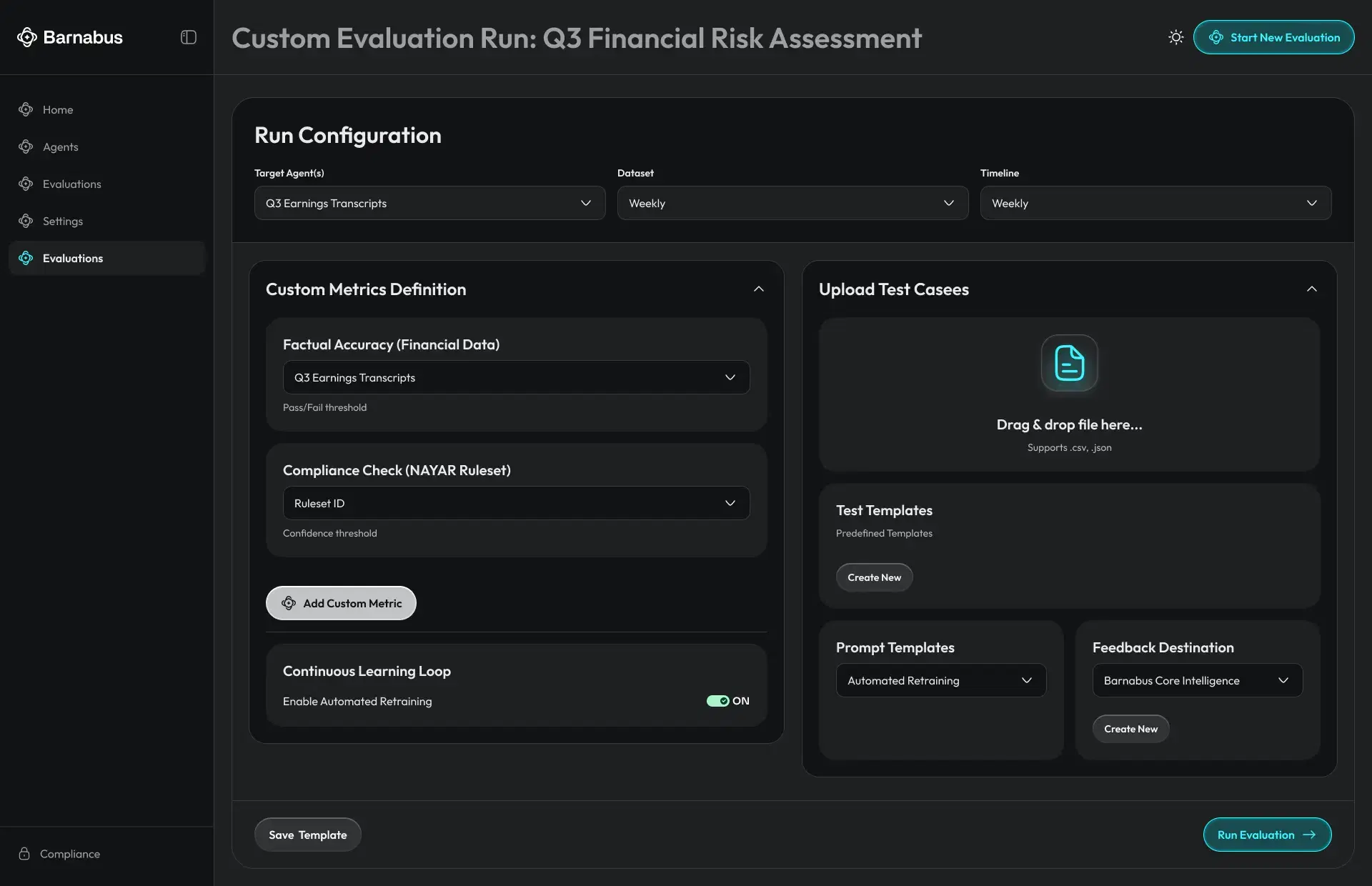 Custom Evaluation Framework